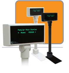 photo of pole display from Logic Controls, Epson, Unitech